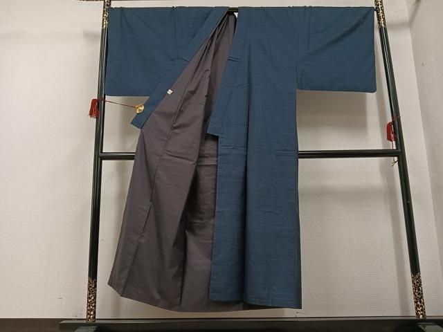 平和屋着物○男性 本場大島紬 アンサンブル 100亀甲 手織 総詰め 恵純