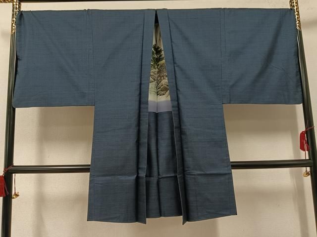 平和屋着物○男性 本場大島紬 アンサンブル 100亀甲 手織 総詰め 恵純
