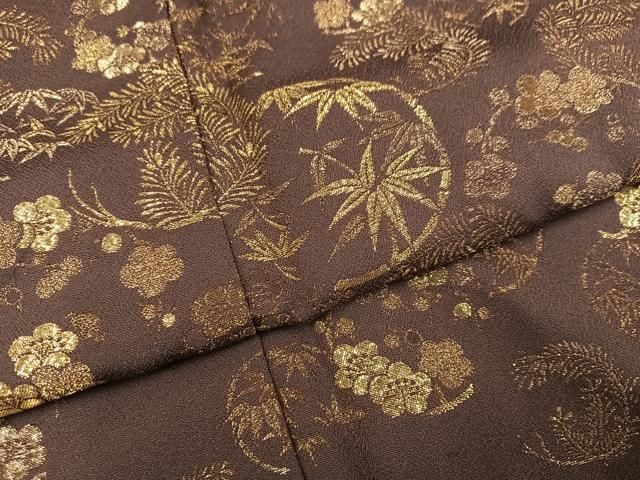 平和屋着物●色留訪問着　作家物　寿光織　初音の調度　暈し染め　金糸　正絹　逸品　AABH5382ph 平和屋着物○色留訪問着 作家物 寿光織 初音の調度 暈し染め 金糸 正絹