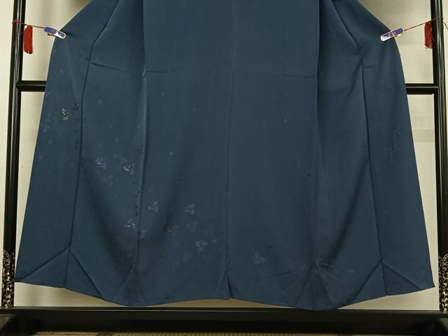 平和屋着物▽訪問着 単衣 作家物 舞葉文 金糸 正絹 逸品 AABH9824jh