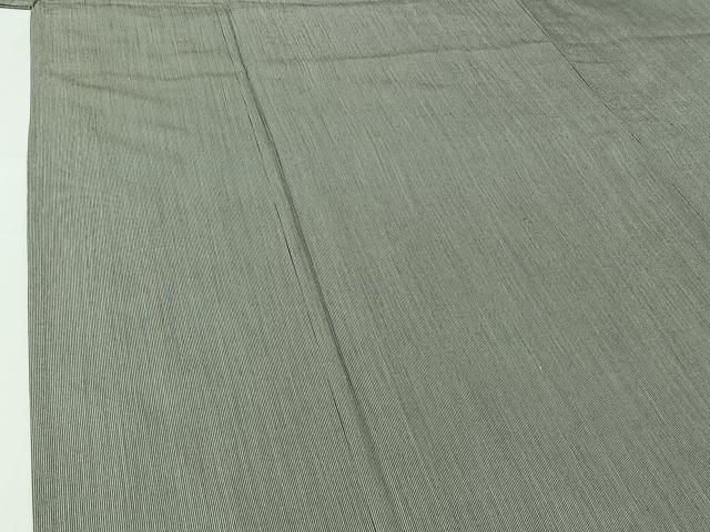 平和屋着物▽綿紬　単衣　縞　綿　AABH5586jh 平和屋着物▽男性 紬 単衣 アンサンブル 縞 キングサイズ 正絹 逸品