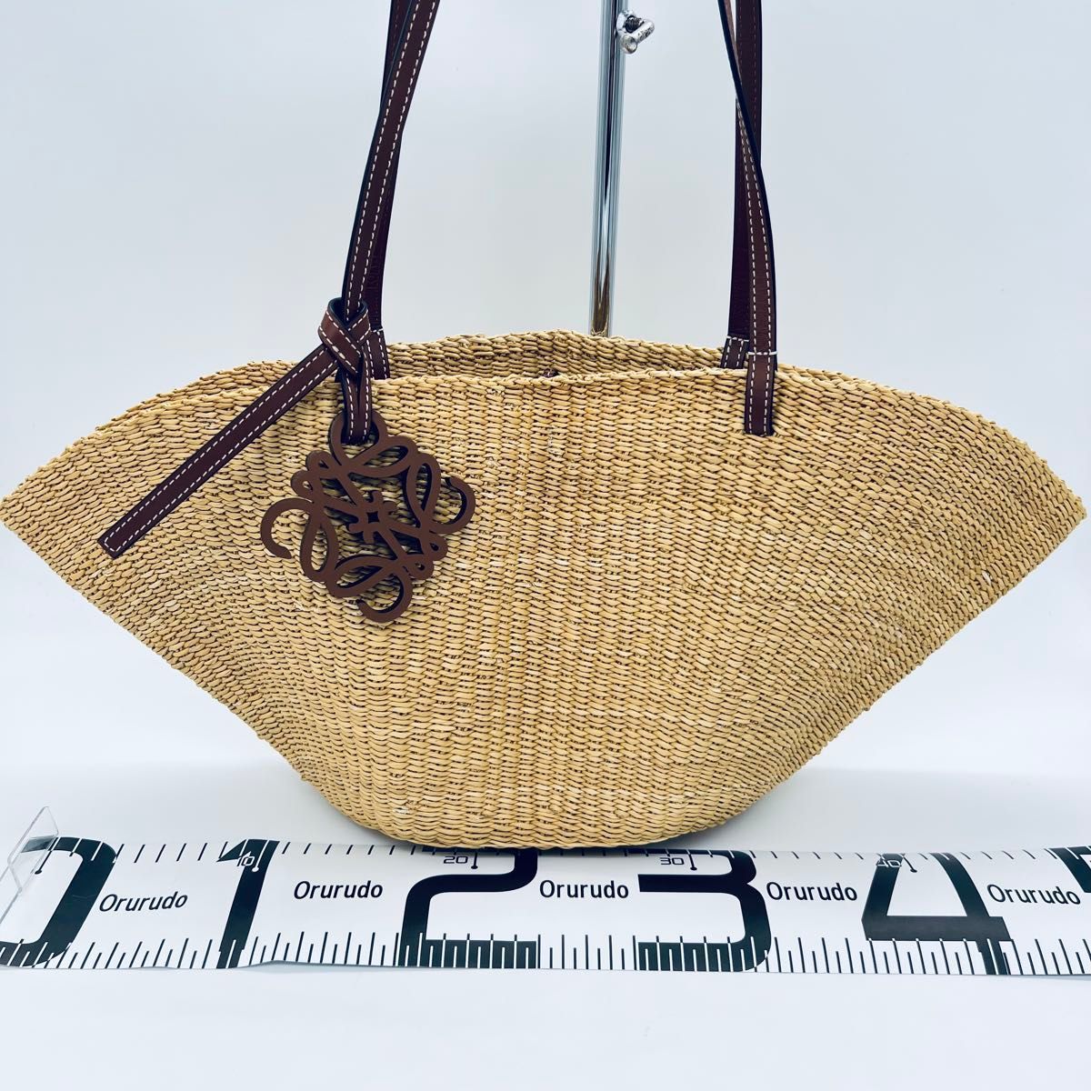 LOEWE ロエベ スモール シェル バスケット トートバッグ ベージュ 