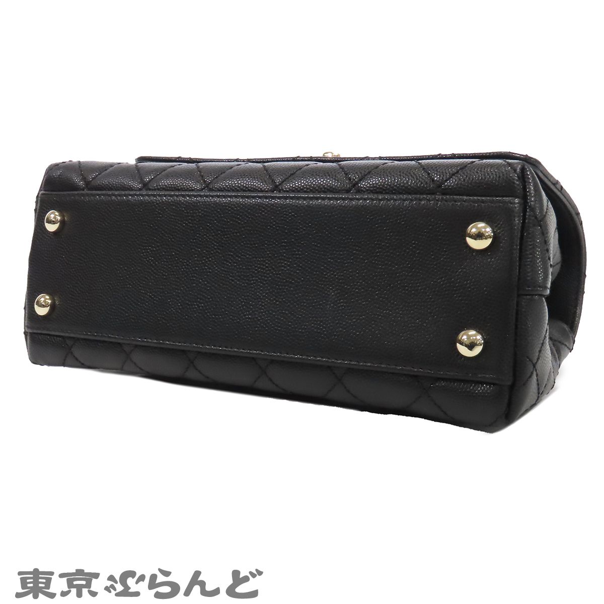 シャネル CHANEL ココハンドル 24 XS A92990 ブラック 黒 ゴールド金具 