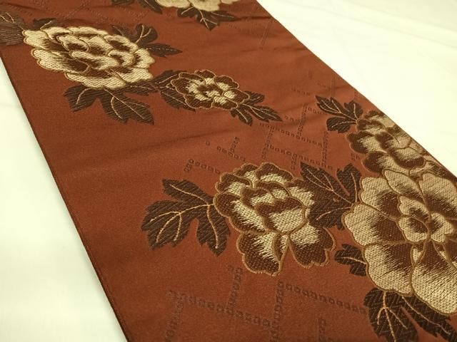 平和屋着物◎六通柄京袋帯　唐織　草花文　金糸　AABI0855yx 平和屋着物◎六通柄京袋帯 唐織 草花文 金糸 AABI0855yx - メルカリ