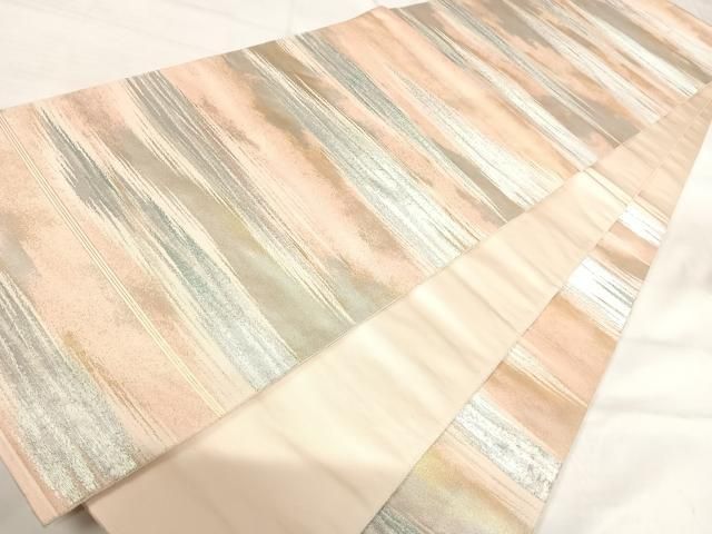 平和屋着物◎六通柄袋帯　霞文　金銀糸　正絹　逸品　AABI0858yx 平和屋着物◎佐賀錦 六通柄袋帯 鳳凰花文 金銀糸 正絹 逸品 AABI1036yx