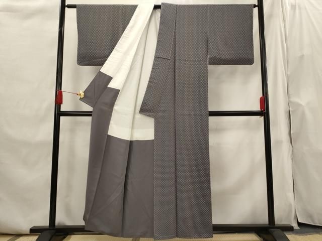 平和屋着物■上質な小紋　変わり市松文　正絹　逸品　未使用　AABI0272st 平和屋着物□上質な小紋 変わり市松文 正絹 逸品 未使用 AABI0272st