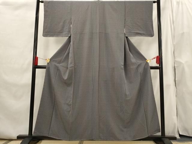 平和屋着物■上質な小紋　変わり市松文　正絹　逸品　未使用　AABI0272st 平和屋着物□上質な小紋 変わり市松文 正絹 逸品 未使用 AABI0272st