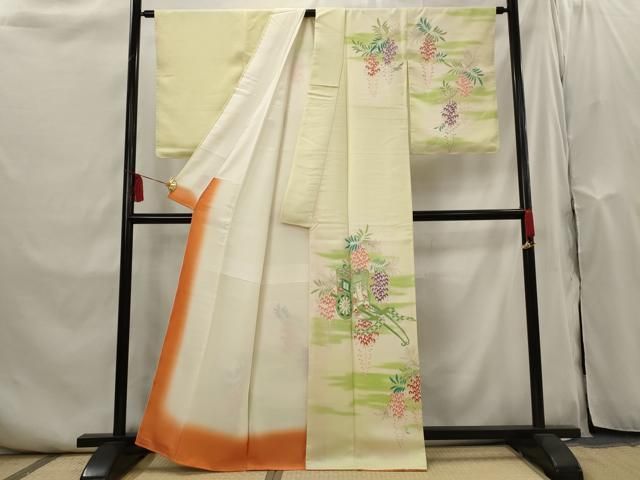 平和屋着物■訪問着　御所車花文　金彩　正絹　逸品　AABI0274st 平和屋着物□訪問着 枝花文 金彩 正絹 逸品 AABI7483br - メルカリ