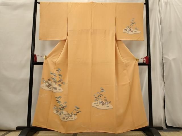 平和屋着物■訪問着　友禅　松竹梅　正絹　逸品　AABI0277st 平和屋着物□訪問着 友禅 松竹梅 正絹 逸品 AABI0277st - メルカリ