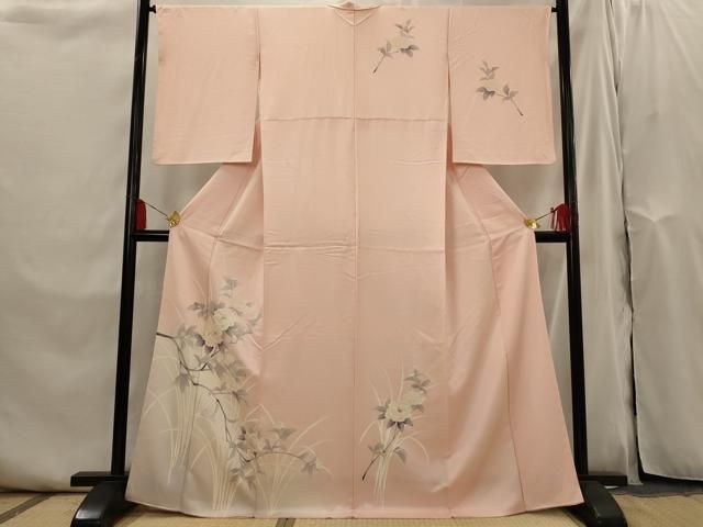 平和屋着物□訪問着 枝花文 暈し染め 金彩 正絹 逸品 AABI0283st