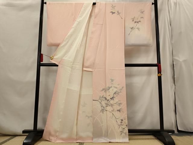 平和屋着物■訪問着　枝花文　暈し染め　金彩　正絹　逸品　AABI0283st 平和屋着物□訪問着 枝花文 銀彩 逸品 DAAI2023rt 平和屋着物