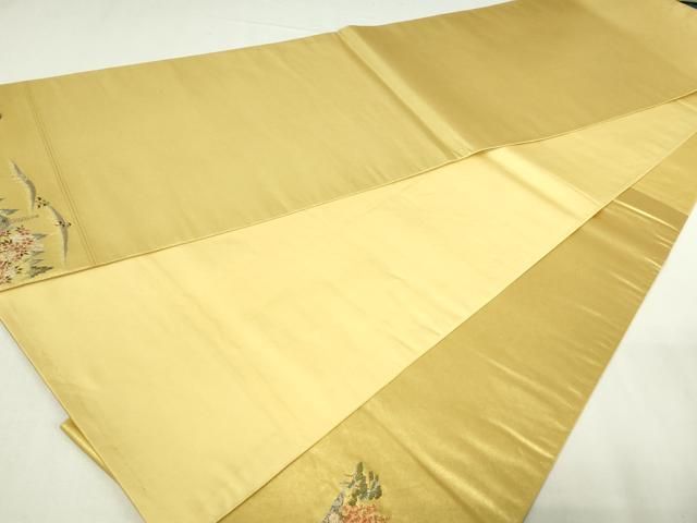 平和屋本店○太鼓柄袋帯 風景文 金泥箔 正絹 逸品 DABE9378sf - メルカリ