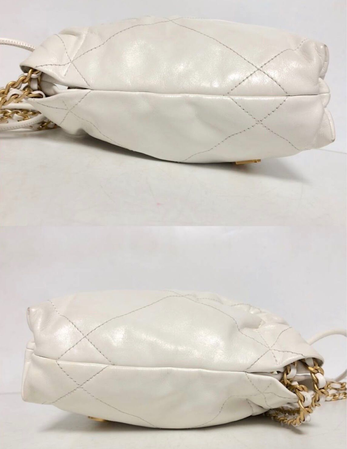 値下げ早い者勝ち！【美品】CHANEL シャネル 22 ミニ シャイニーカーフ