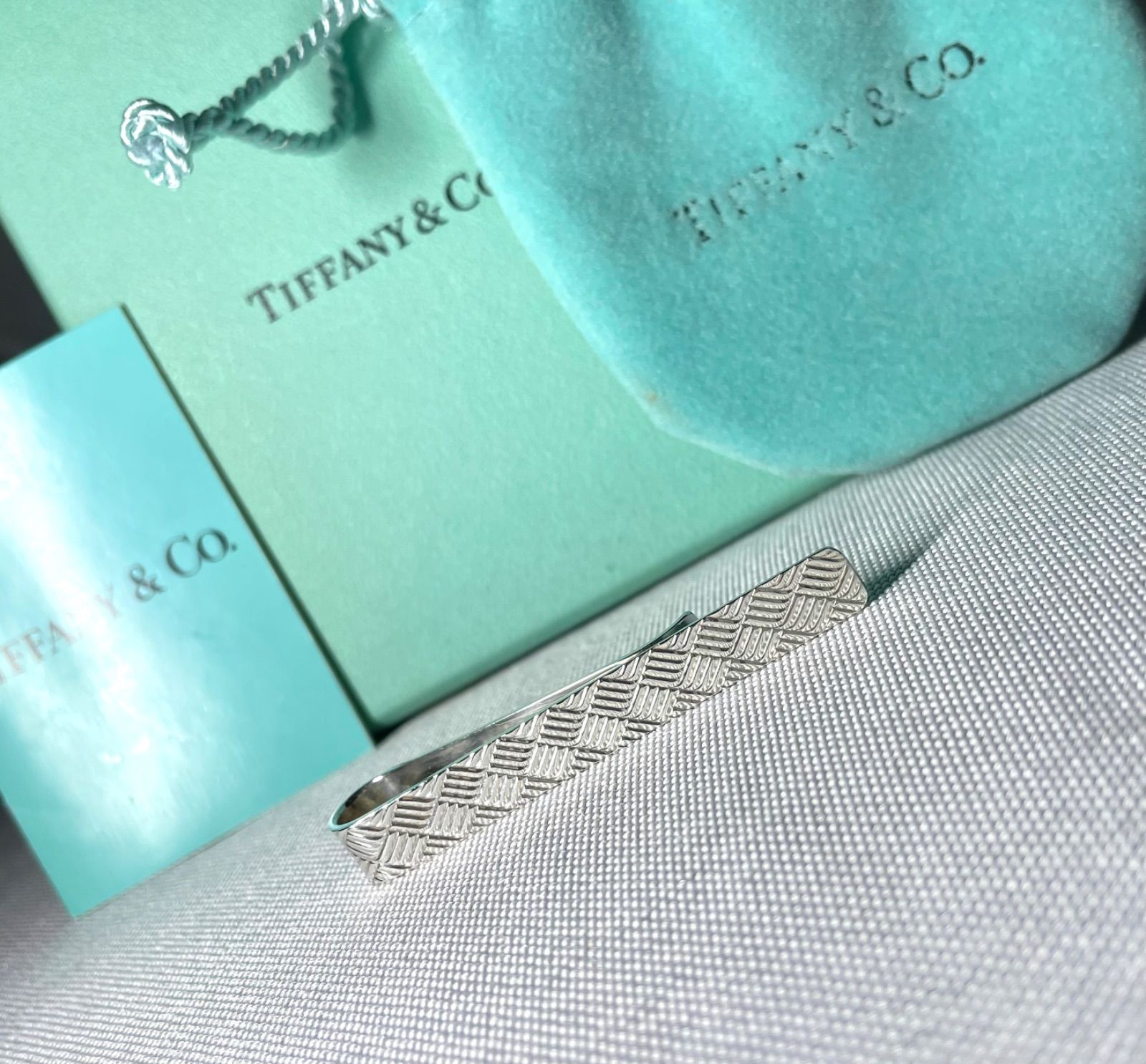 美品 廃盤 TIFFANY ティファニー チェックライン ヴィンテージ
