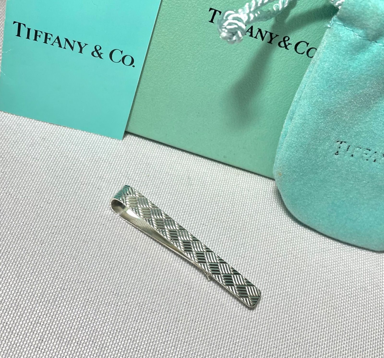 美品 廃盤 TIFFANY ティファニー チェックライン ヴィンテージ