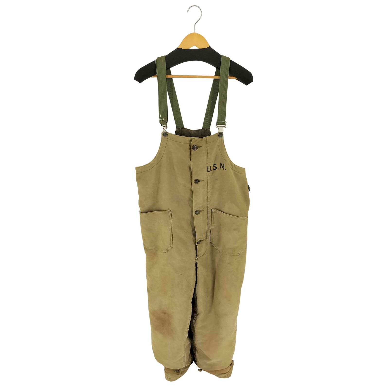 ユーエスネイビー U.S.NAVY 40-50S N-1 デッキパンツ オーバーオール