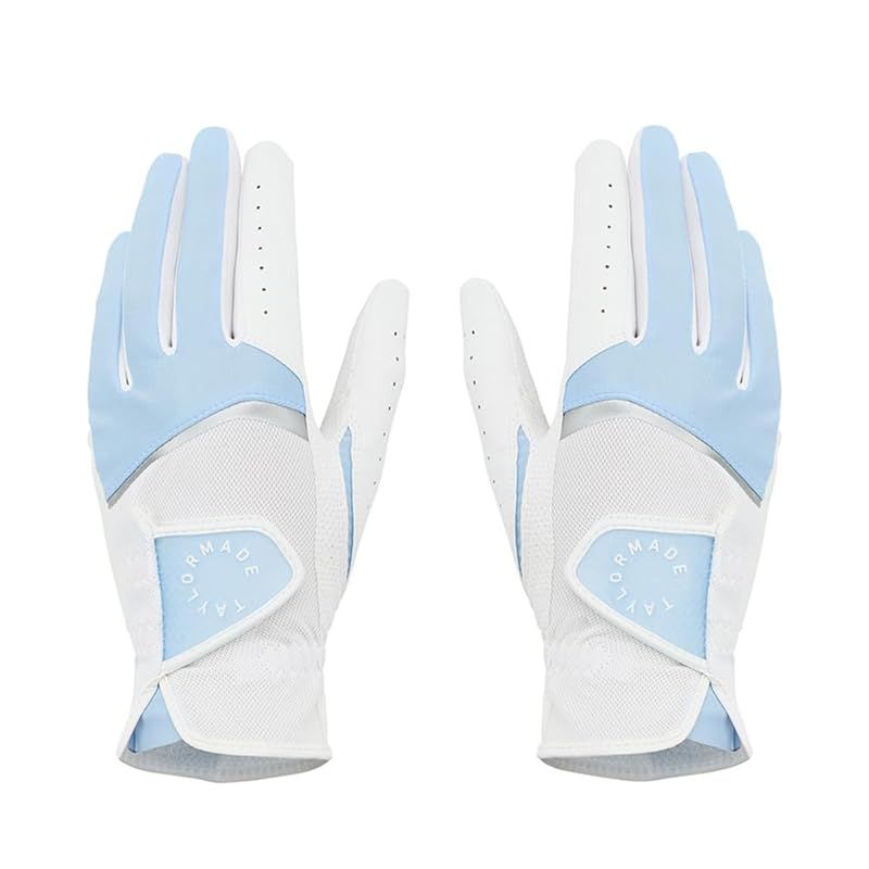 【新品】 TAYLORMADE GOLF(テーラーメイドゴルフ) T-ICE レディ 4.0 グローブ ペア ホワイト/ブルー サイズ : 20cm レディース ゴルフ用グローブ TL941 26SS 1