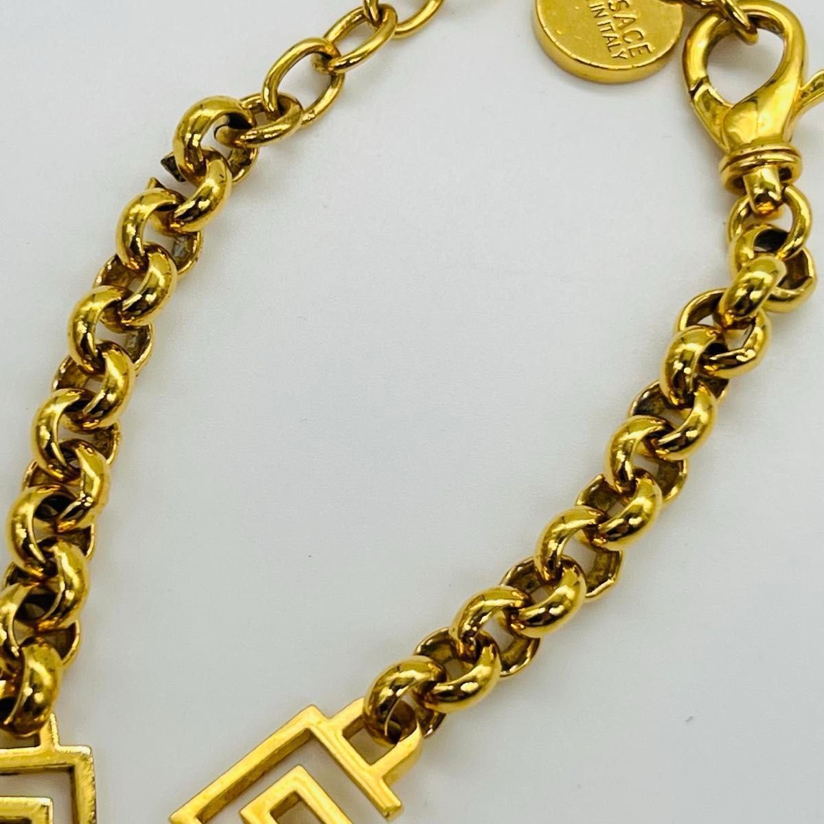 Versace ヴェルサーチ メドューサ ラインストーン 喜平 ブレスレット
