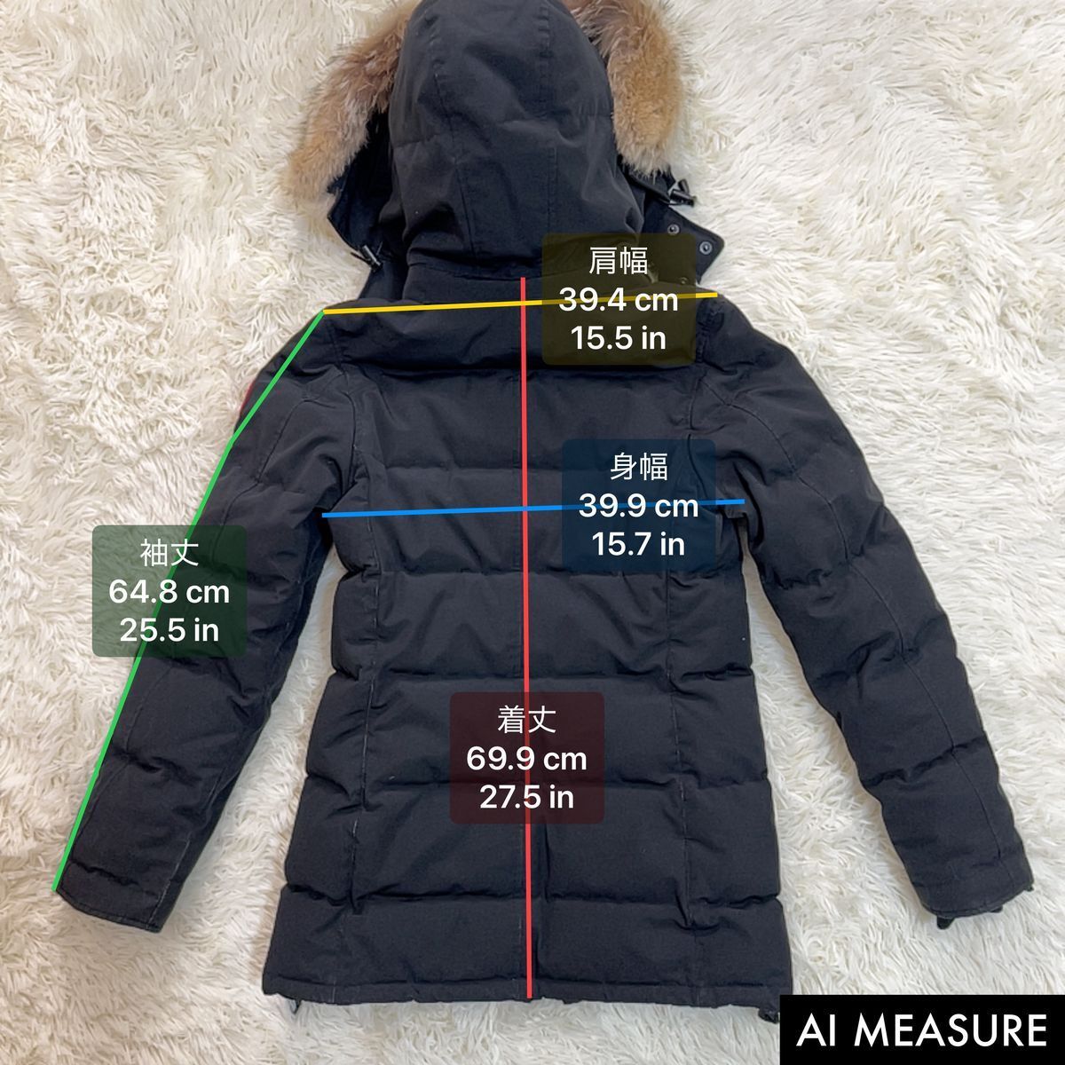カナダグース ダウンコート M ブラック 2301JL グリフィン レディース 