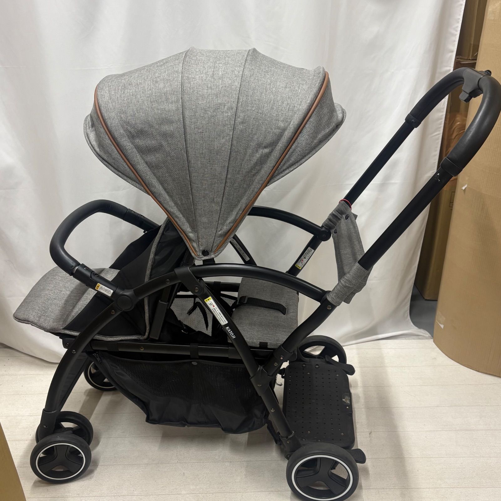 KATOJI 2-Seater next リアシート付き ベビーカー グレー - メルカリ