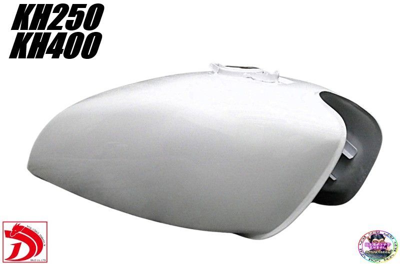Kawasaki　250ss 400ss KH250 KH400 外装　タンク KH ガソリンタンク 白/ホワイト KH250 KH400フューエルタンク 燃料