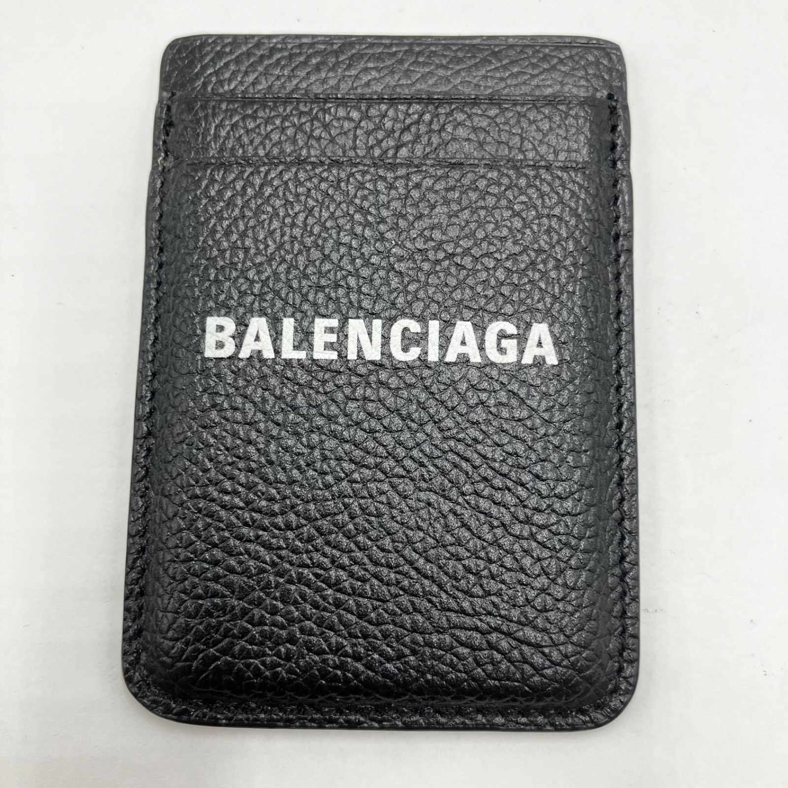 BALENCIAGA ブラック レザー カードケース △ 【値下げ交渉可能 