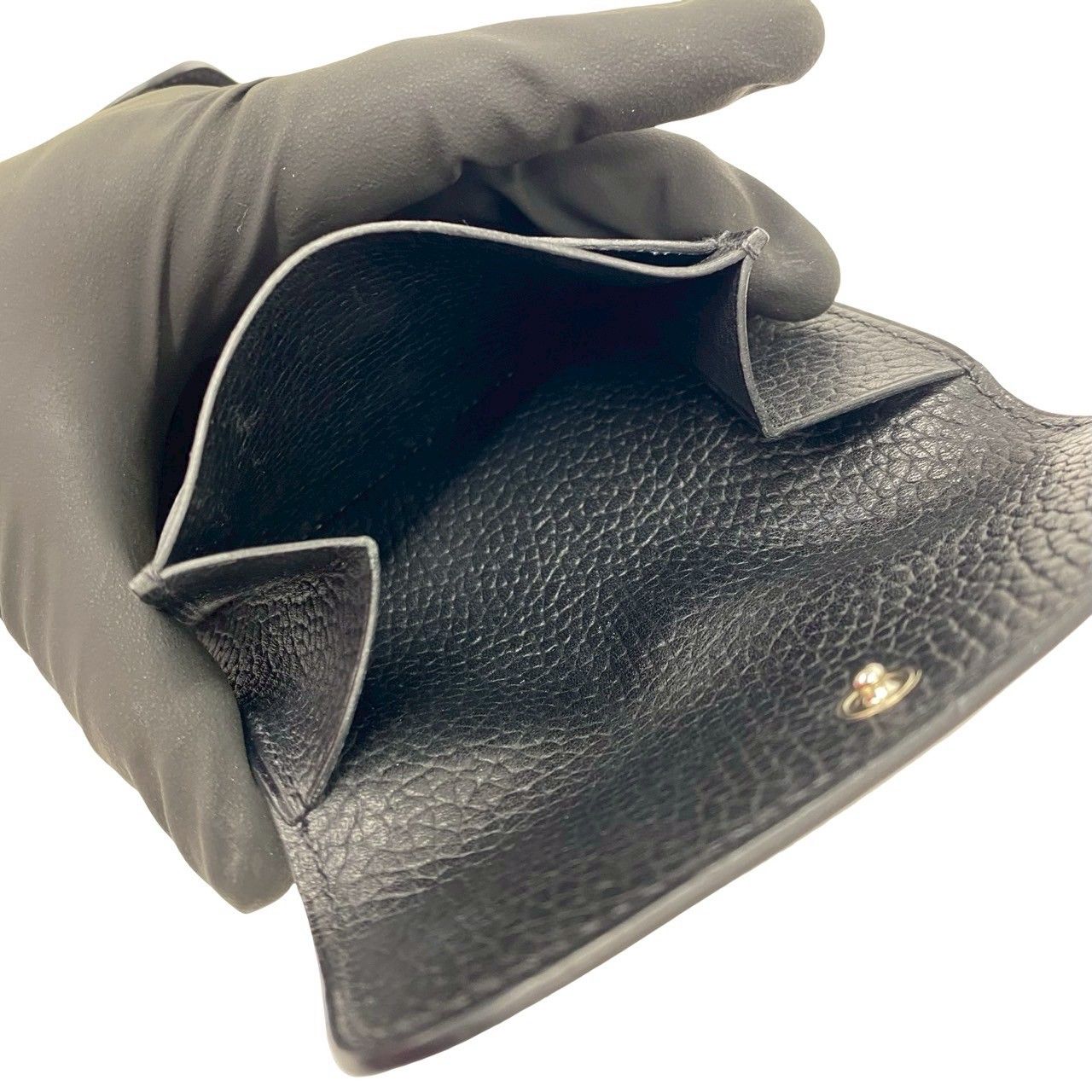 ほぼ未使用 箱付 B刻印 HERMES エルメス イリアード コンパクト ヴァッシュ レザー 本革 二つ折り財布 ミニ ウォレット ブラック 黒 74077 ほぼ未使用 箱付 B刻印 HERMES エルメス イリアード コンパクト