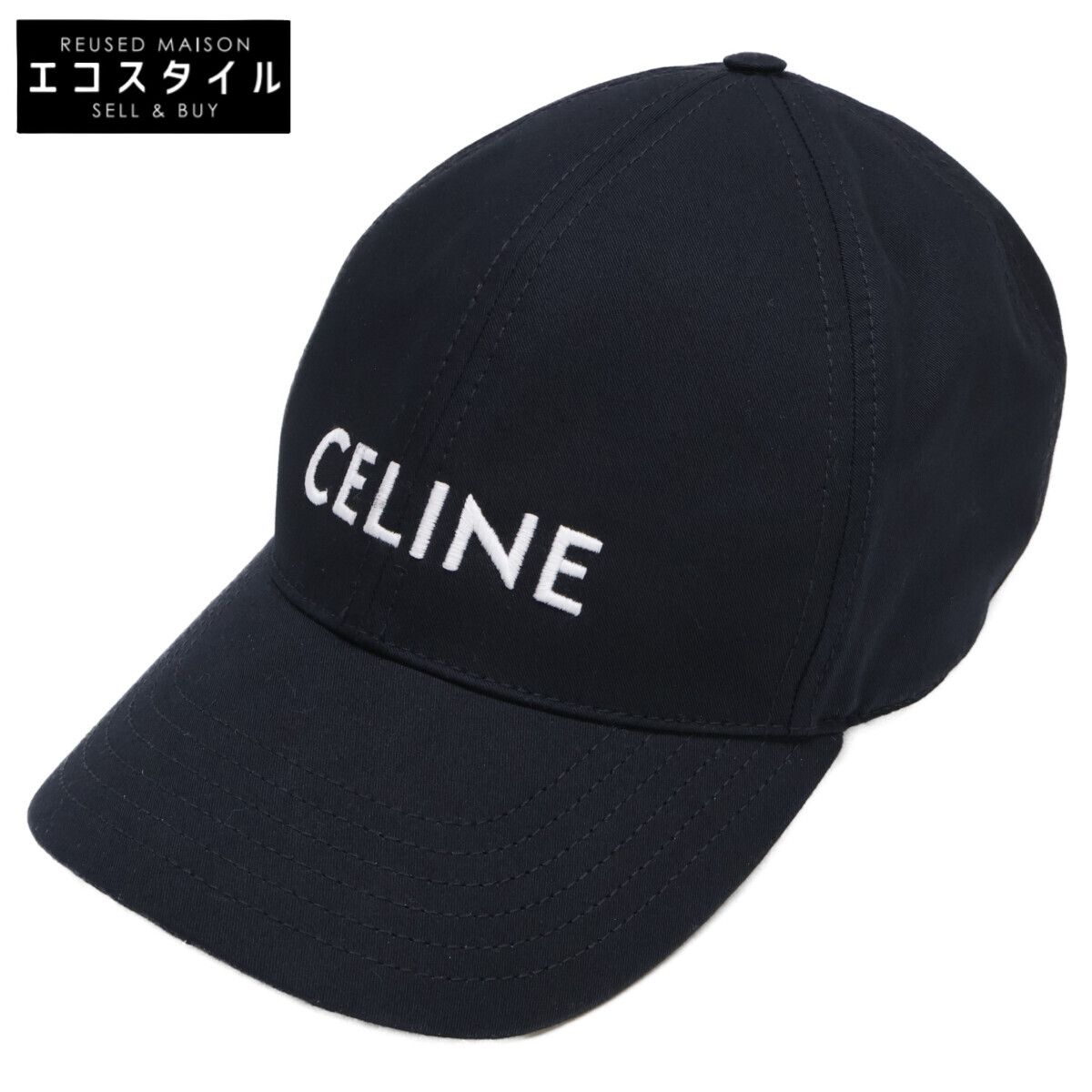 CELINE セリーヌ 【美品】2AUS9969P.38NO ロゴ ベースボールキャップ