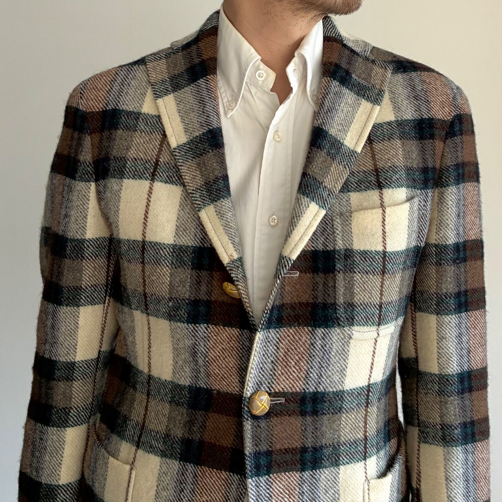 BOGLIOLI × JAMIESON'S / DOVER タータンチェック ツイード ジャケット