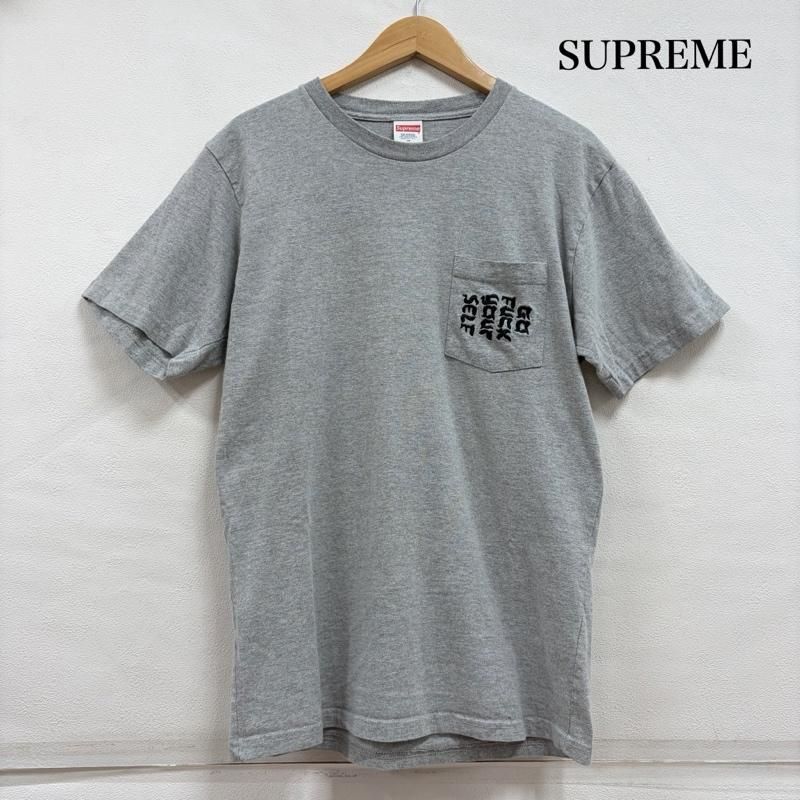 シュプリーム GO FUCK YOURSELF ポケット 半袖 Tシャツ ロゴ 刺繍 USA製 クルーネック メンズ M ISItems【USED】【古着】【】50157436