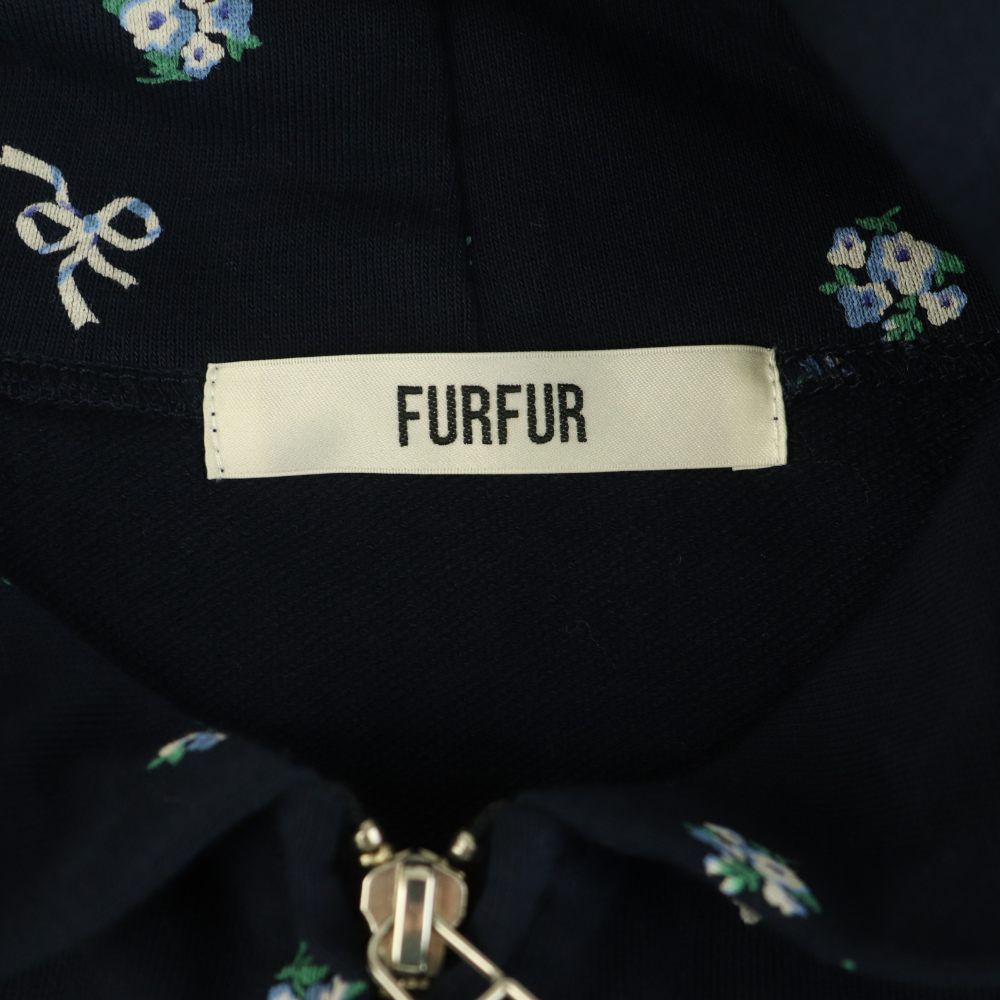 ファーファー 25SS フラワープリントパーカー スウェット ジップアップ ファーファー furfur 25SS フラワープリントパーカー スウェット
