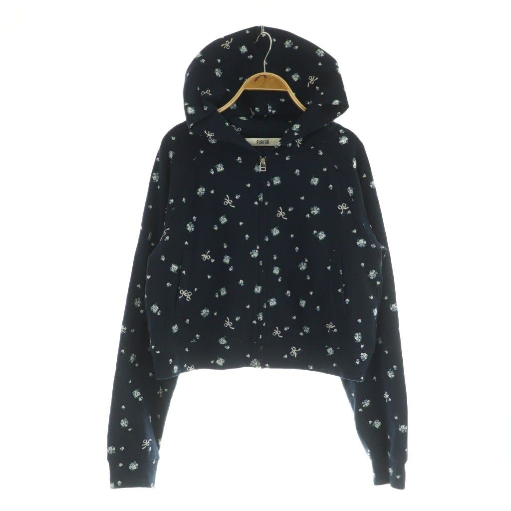 ファーファー 25SS フラワープリントパーカー スウェット ジップアップ ファーファー furfur 25SS フラワープリントパーカー スウェット
