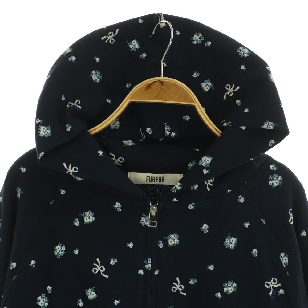 ファーファー 25SS フラワープリントパーカー スウェット ジップアップ ファーファー furfur 25SS フラワープリントパーカー スウェット