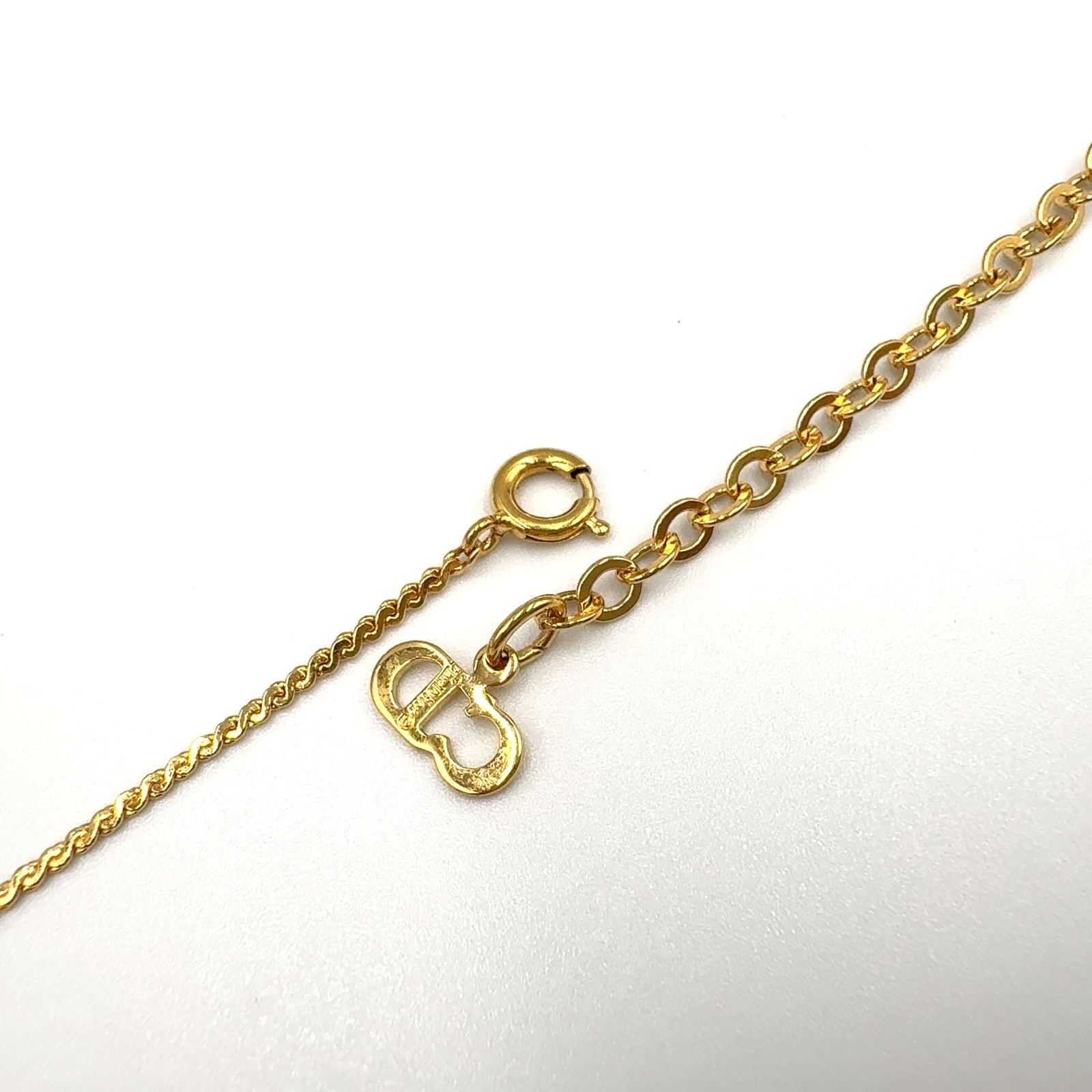 Christian Dior CDロゴチャーム GP ゴールド ネックレス - メルカリ