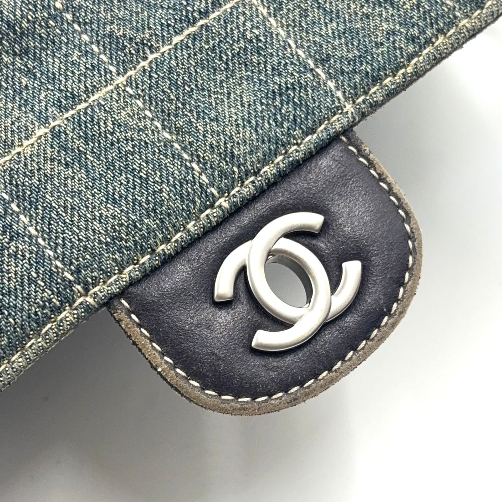 限定価格】CHANEL チョコバー 6番台 チェーンショルダーバッグ デニム
