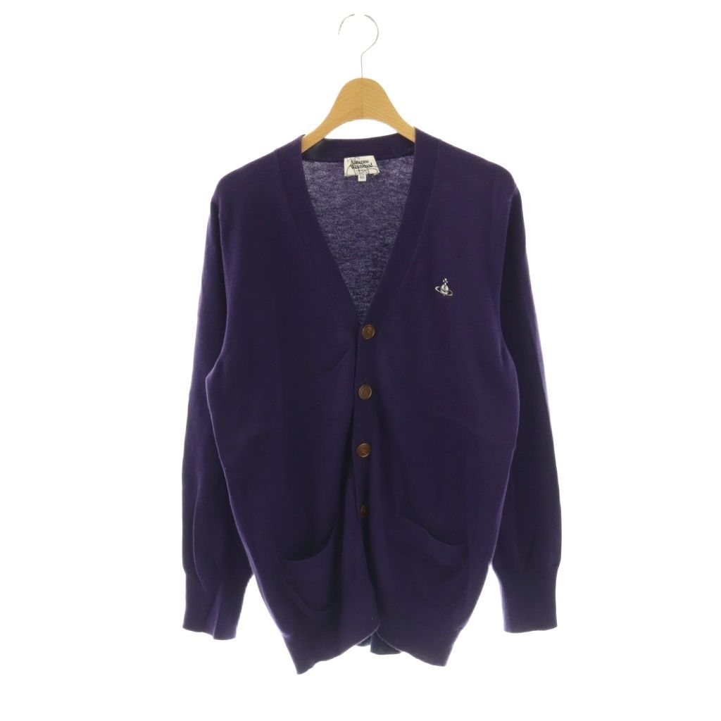 ヴィヴィアンウエストウッド　ダークパープル　カーディガン　2 ヴィヴィアンウエストウッドマン Vivienne Westwood MAN コットン V