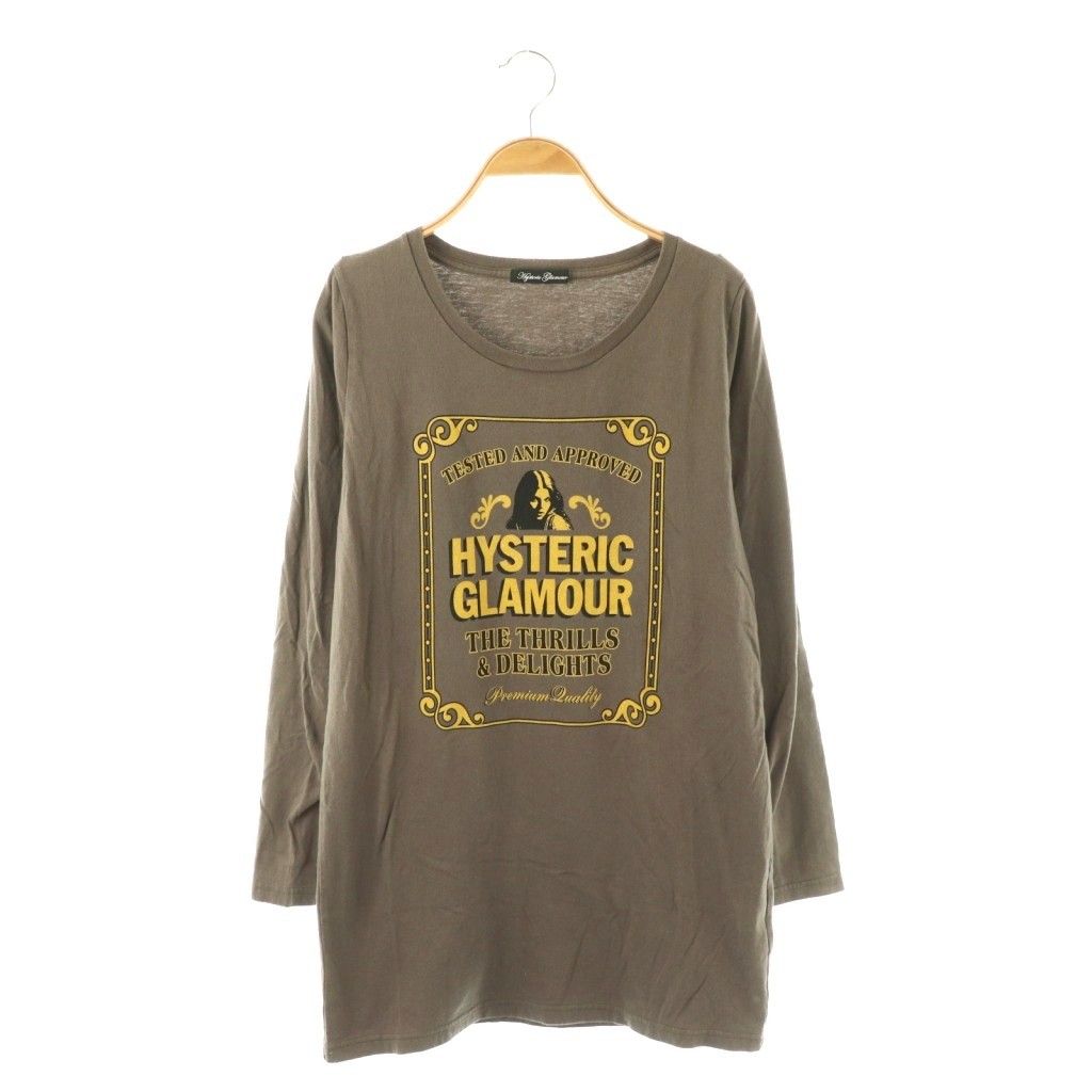 ヒステリックグラマー ガール 長袖 Tシャツ カットソー ロング F ホワイト HYSTERIC GLAMOUR（Tシャツ(長袖/七分)）のフリマアイテム一覧
