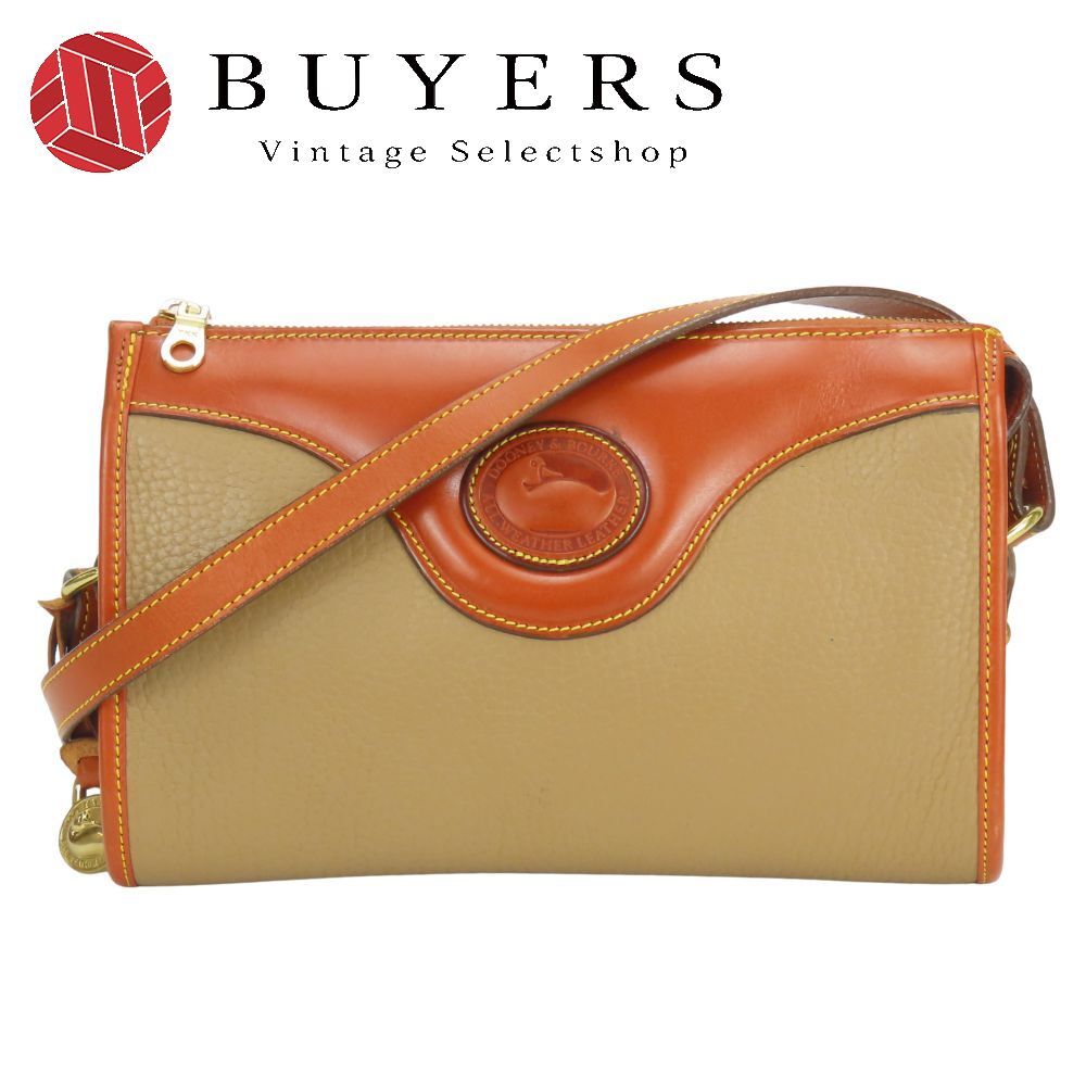 【中古】 ドゥーニー＆バーク ショルダーバッグ レザー カーキ ブラウン 2WAY 斜め掛け レディース 女性 DOONEY & BOURKE 中古】 ドゥーニー＆バーク ショルダーバッグ レザー カーキ ブラウン