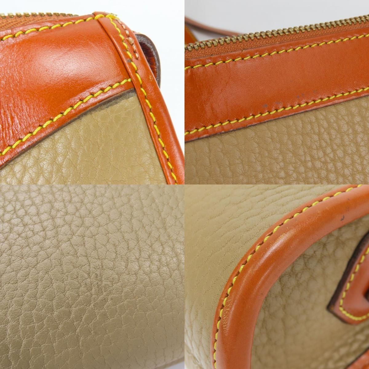 【中古】 ドゥーニー＆バーク ショルダーバッグ レザー カーキ ブラウン 2WAY 斜め掛け レディース 女性 DOONEY &amp; BOURKE 中古】 ドゥーニー＆バーク ショルダーバッグ レザー カーキ ブラウン