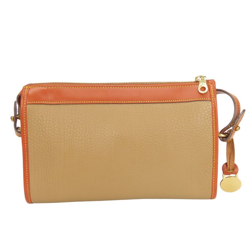 【中古】 ドゥーニー＆バーク ショルダーバッグ レザー カーキ ブラウン 2WAY 斜め掛け レディース 女性 DOONEY & BOURKE 中古】 ドゥーニー＆バーク ショルダーバッグ レザー カーキ ブラウン