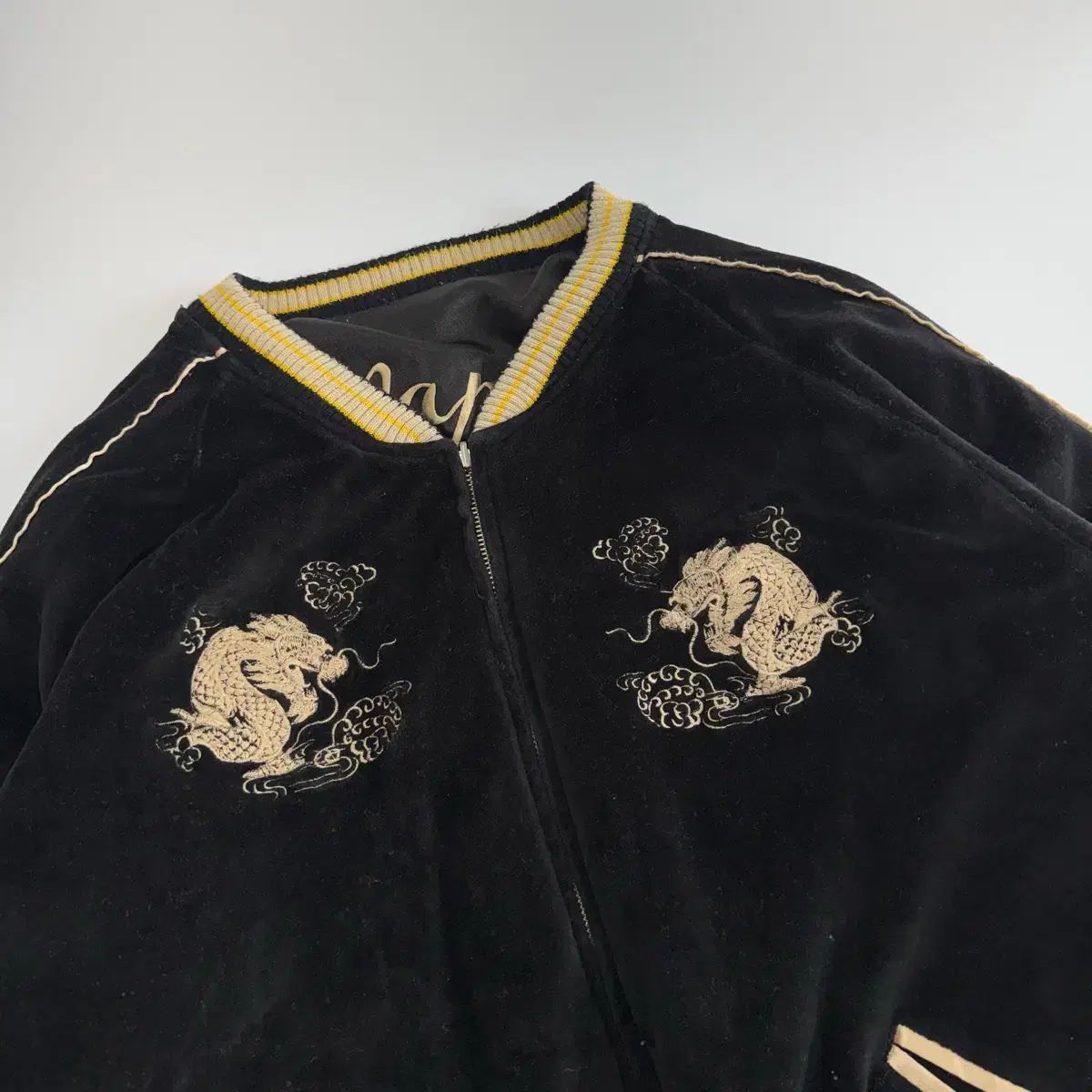 中古品　ベルベット ブラック スカジャン OneMall provides Mercari products: hoshihime 黒ベルベット