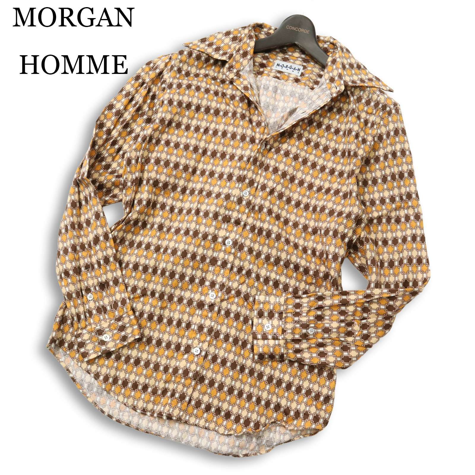 未使用タグ付!!【色気のキャメルカラー】MORGAN HOMME ジャージー 