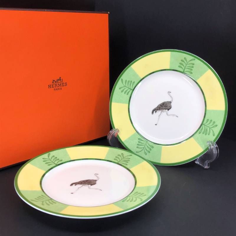 エルメス HERMES アフリカ Africa プレート 皿 ペア 2枚 美品 エルメス HERMES アフリカ Africa プレート 皿 ペア 2枚 美品 Yahoo