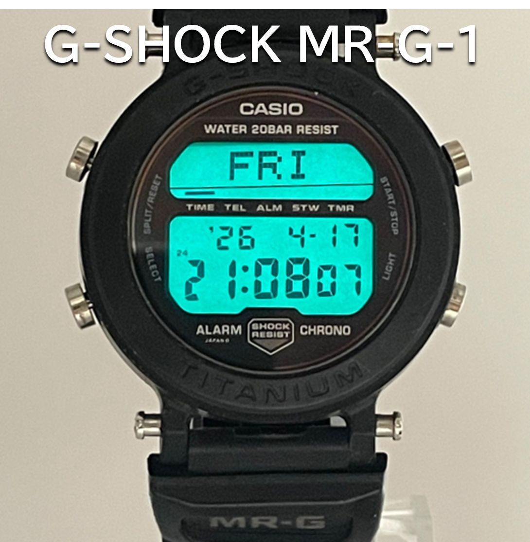 【希少品 】 CASIO G-SHOCK MRG-1 1556 チタン 稼働品 初代】G-SHOCK MRG-1 1556 チタン 2026年4月電池・パッキン交換済 完動