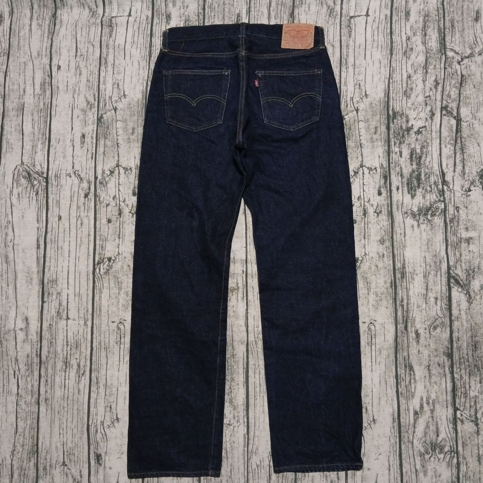 W34】97年 バレンシア製 LEVI'S 501XX 55年モデル 濃紺 真紺 Made in