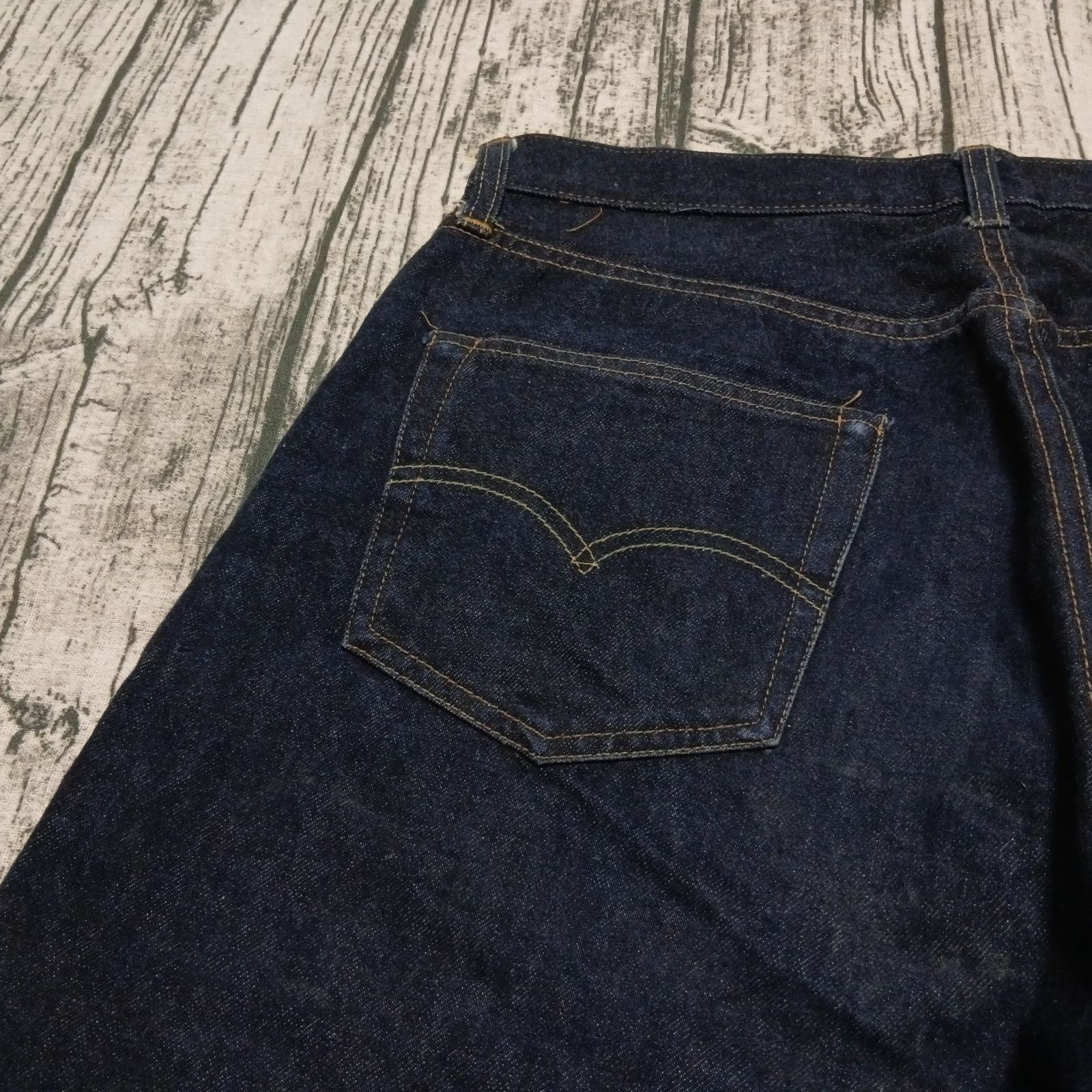 W34】97年 バレンシア製 LEVI'S 501XX 55年モデル 濃紺 真紺 Made in