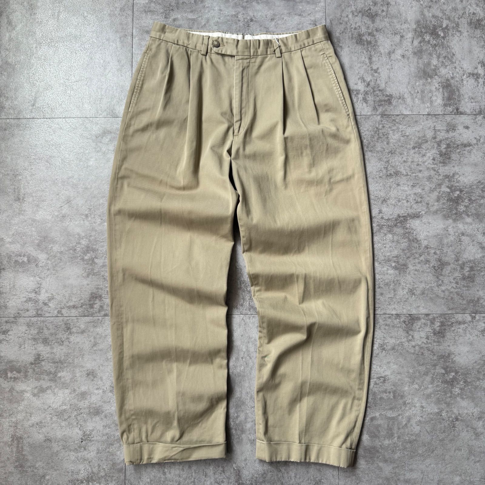 80s brooks brothers 2tucks slacks USA製 1980's 