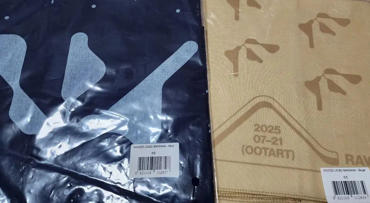 WOODZ ウズ OOTART バンダナ ネイビー+ベージュ まとめ 出品-正規販売
