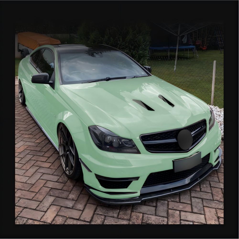 メルセデス・ベンツ Cクラス (Mercedes-Benz ) W204 S204 C63 AMG  2011-2014 対応 フロントリップ スポイラー ABS製  ドレスアップ ローダウン 空力改善 スポーティ スタイリッシュ  耐久性 カスタムパーツ