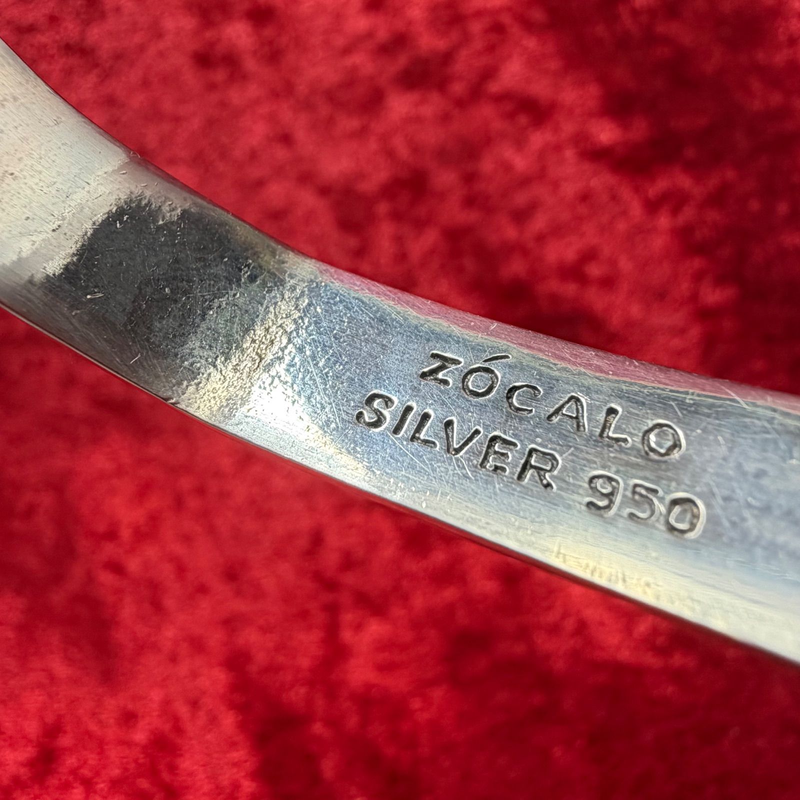 ぱぱ ZOCALO シルバー950 バングル 美品 バングル シルバー/950 33.9g ソカロ/ZOCALO - メルカリ
